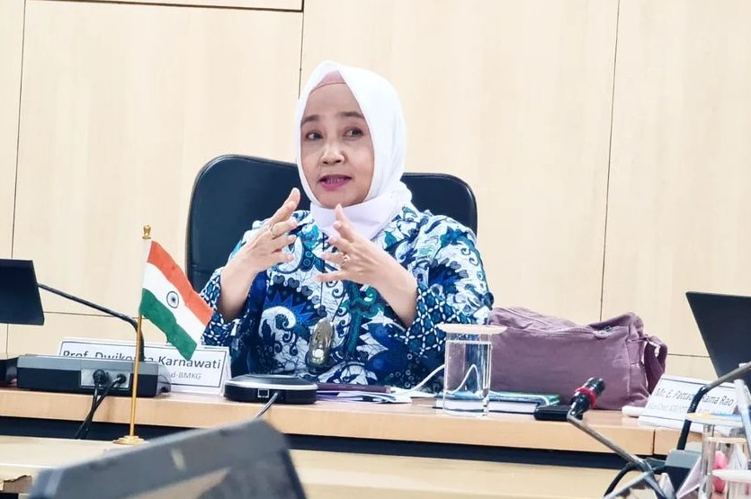 KEPALA Badan Meteorologi Klimatologi dan Geofisika (BMKG) Dwikorita Karnawati