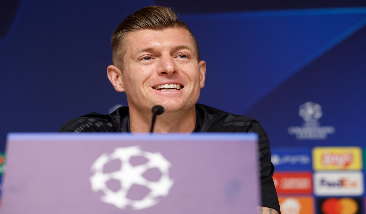 Gelandang Real Madrid Toni Kroos