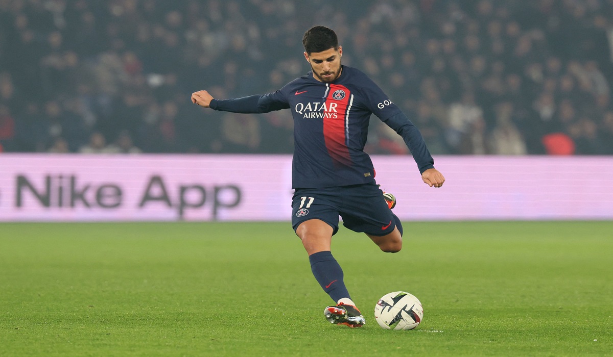 Penyerang Paris Saint-Germain Marco Asensio