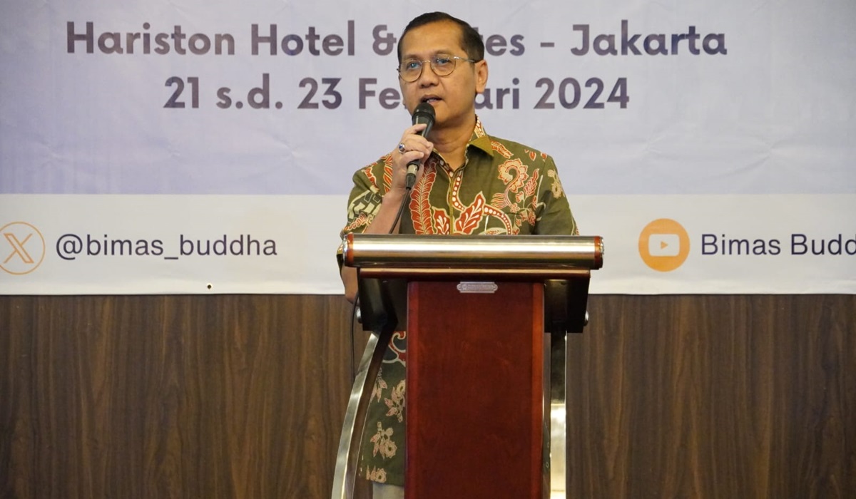 Direktur Jenderal Bimbingan Masyarakat Buddha Supriyadi 