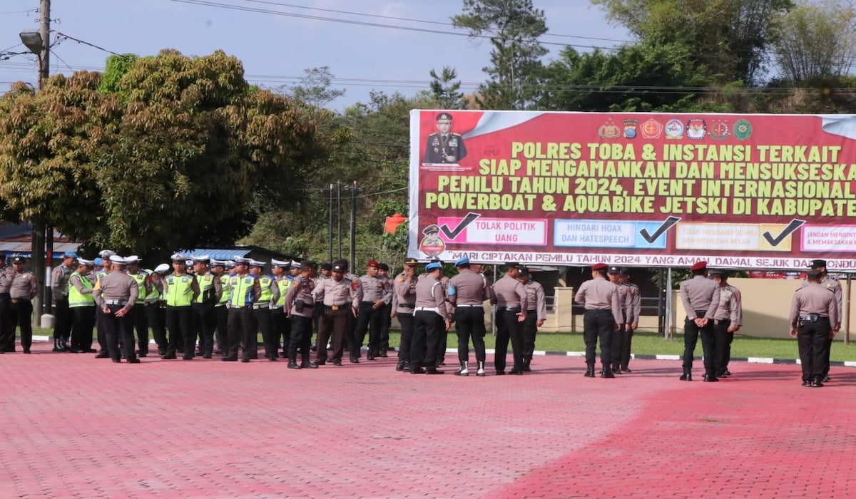 Apel siaga Polres Toba untuk pengamanan F1 Powerboat