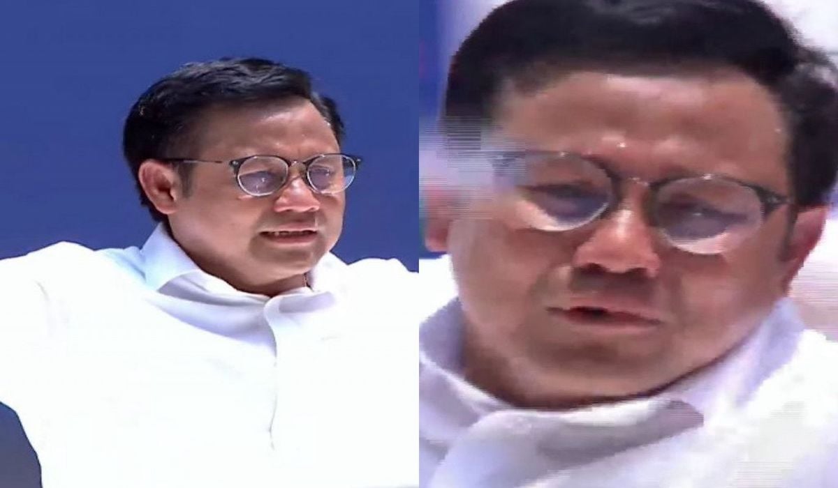 Momen terharu cak Imin lihat lautanan manusia dalam kampanye akbar pasangan Amin di JIS