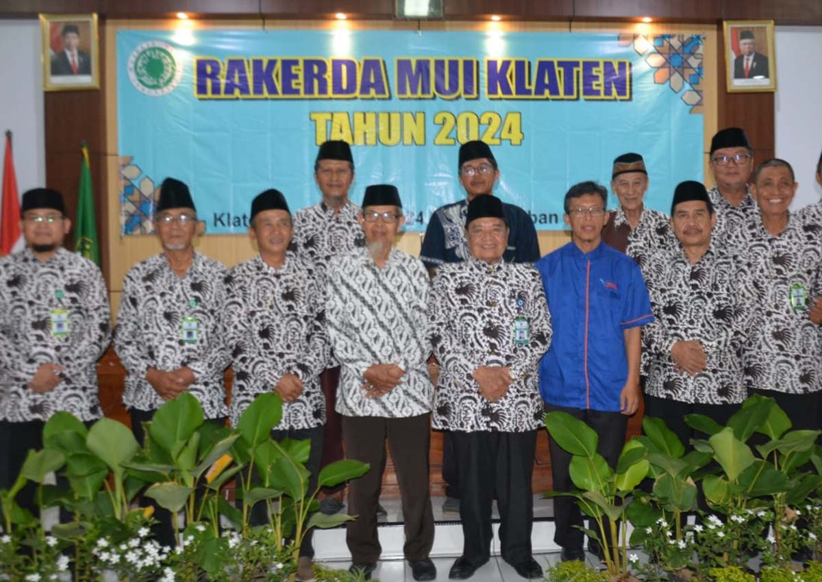 Dewan Pimpinan Majelis Ulama Indonesia (MUI) Kabupaten Klaten, Jawa Tengah, menggelar rapat kerja daerah (rakerda) di Aula Al Ikhlas, 