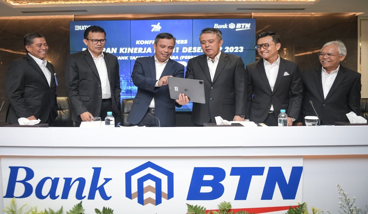 BTN berhasil mencatatkan laba bersih sebesar Rp3,5 trilun pada 2023