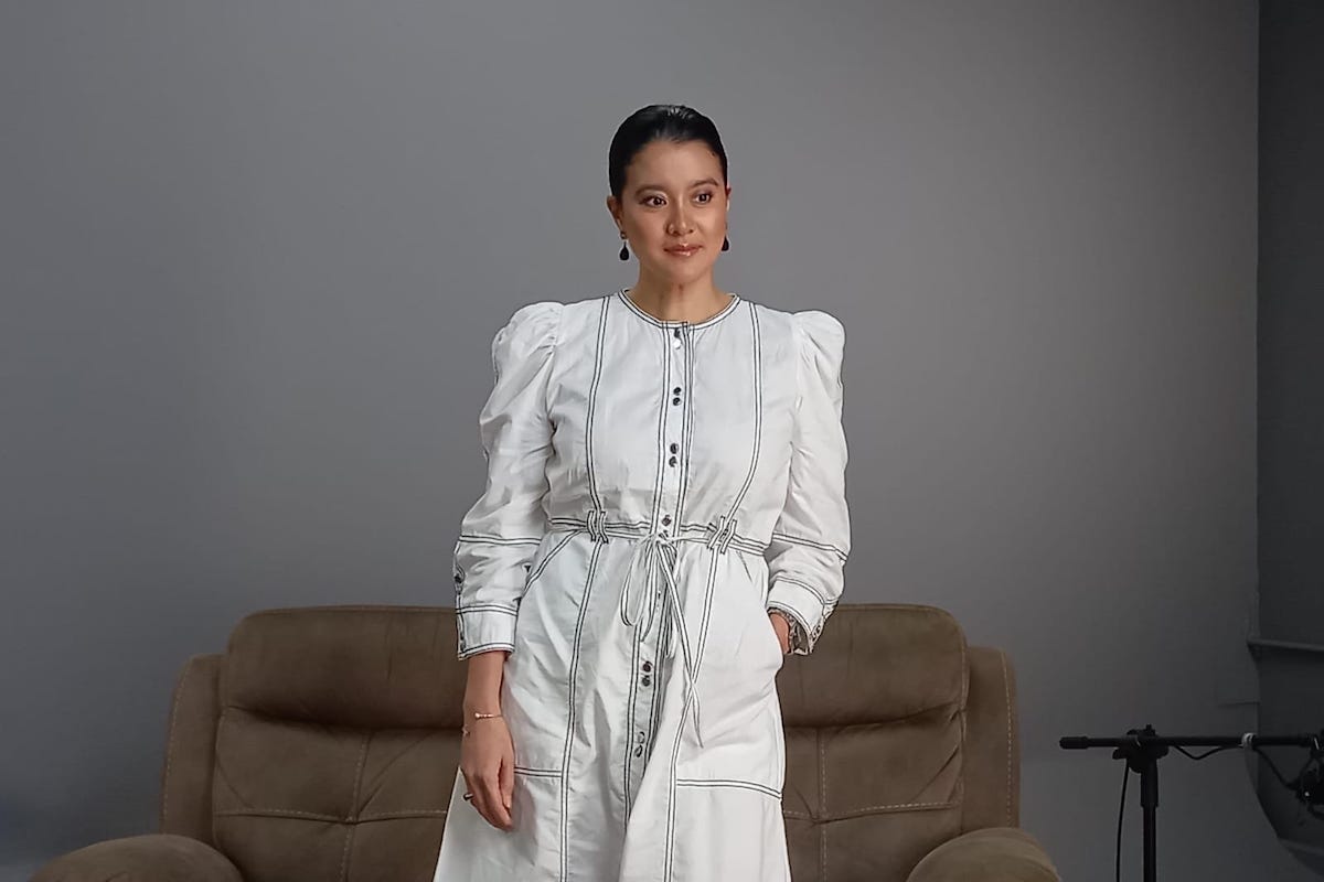 Ketua Persatuan Artis Film Indonesia (Parfi) periode 2022-2027, Marcella Zalianty saat berkunjung ke kantor Media Indonesia