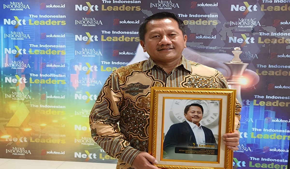 Ketua Umum REI Joko Suranto saat menghadiri peluncuran buku The Indonesian Next Leader yang digelar Media Indonesia