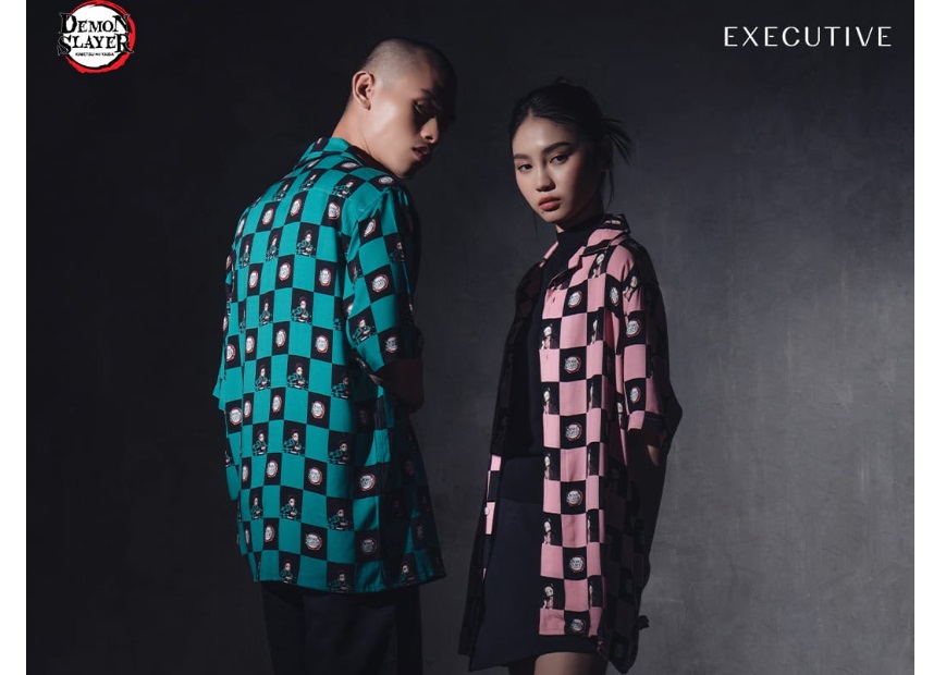 Koleksi kolaborasi Executive dan Demon Slayer.