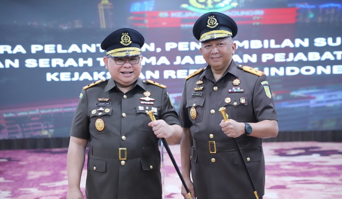 R. Narendra Jatna saat pelantikan sebagai Kepala Kejaksaan Tinggi (Kejati) DKI Jakarta.