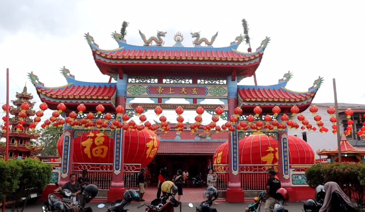 Kelenteng atau Vihara Tri Dharma Hiang Thian Siang Tie, Kecamatan Sungai Kakap, Kabupaten Kubu Raya, Kalimantan Barat (Kalbar).