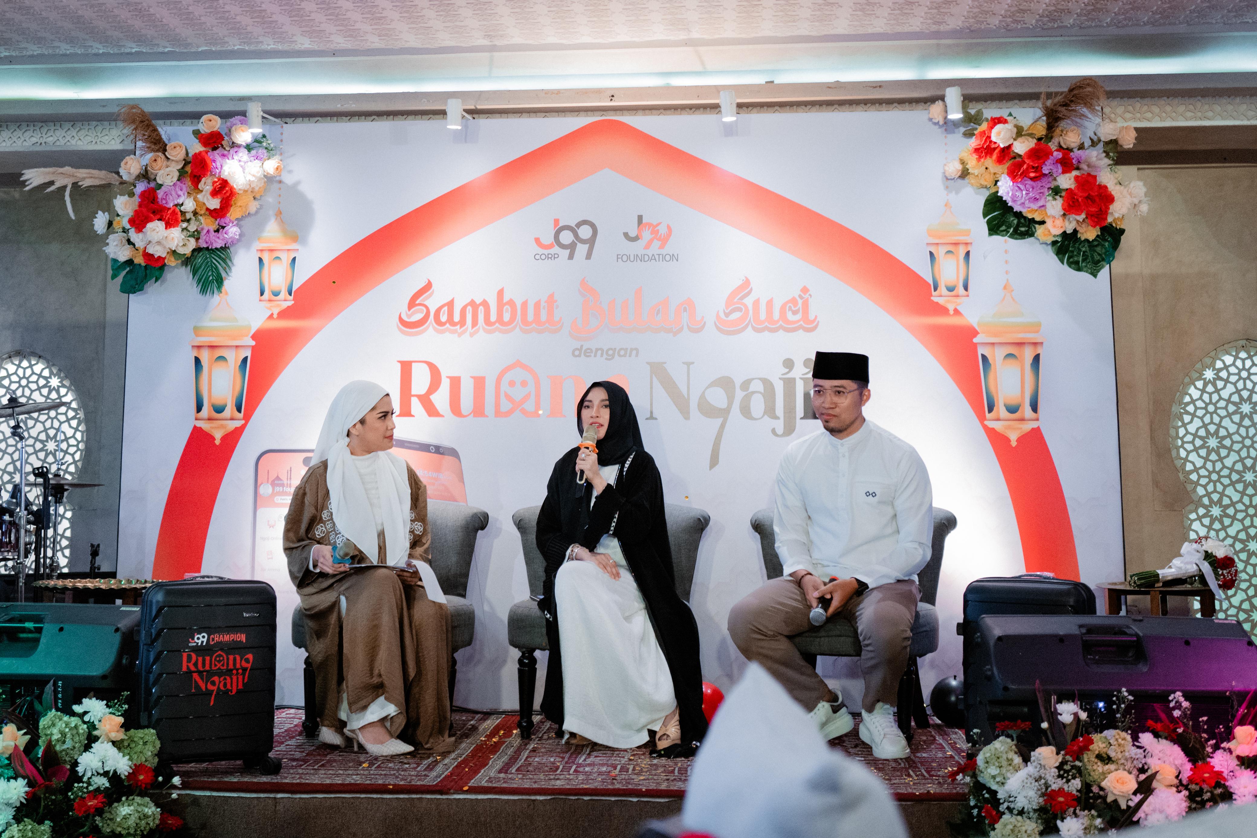 Konferensi pers Sambut Bulan Suci dengan Rumah Ngaji di Jakarta, Rabu (28/2/2024).
