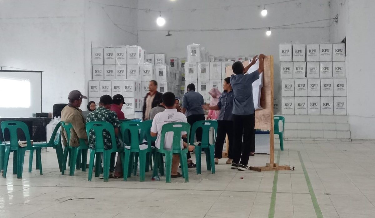 Tahapan rekapitulasi suara yang digelar di wilayah Kabupaten Simalungun