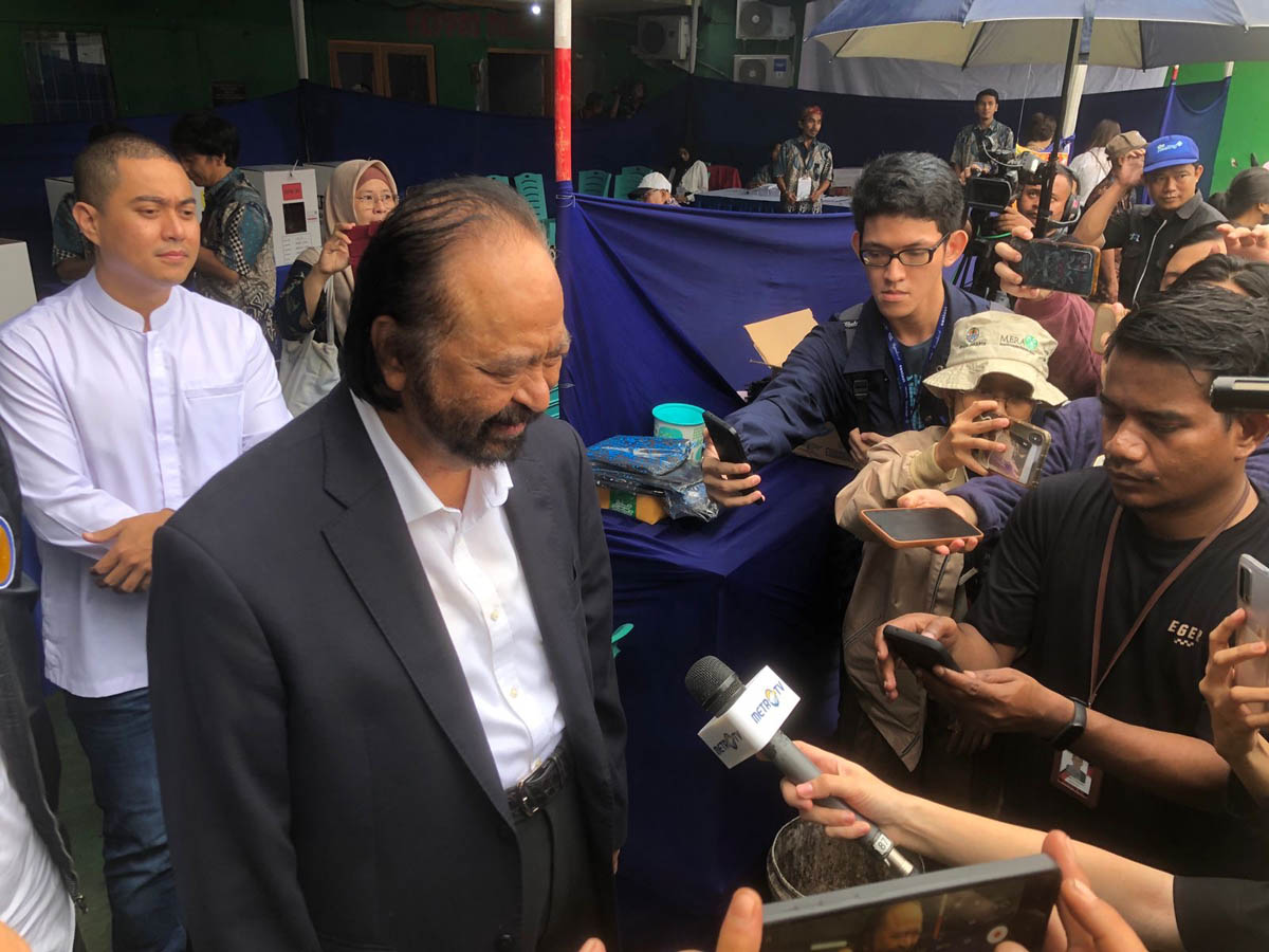 Surya Paloh mengatakan hitung cepat bukan hasil akhir. Keputusan akhir ada di KPU.