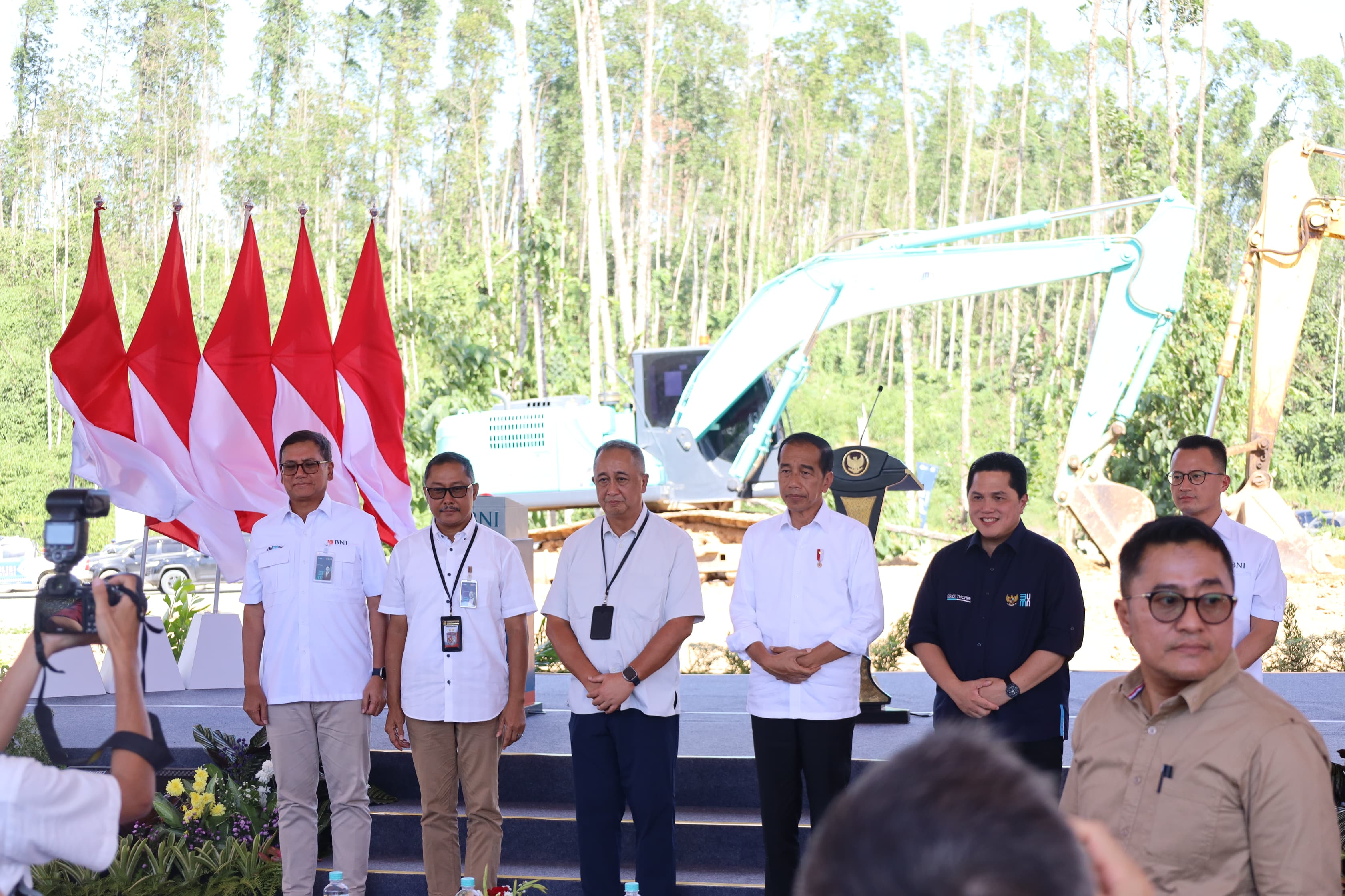 Groundbreaking pemabgunann kawasan Mini Financial Center di IKN