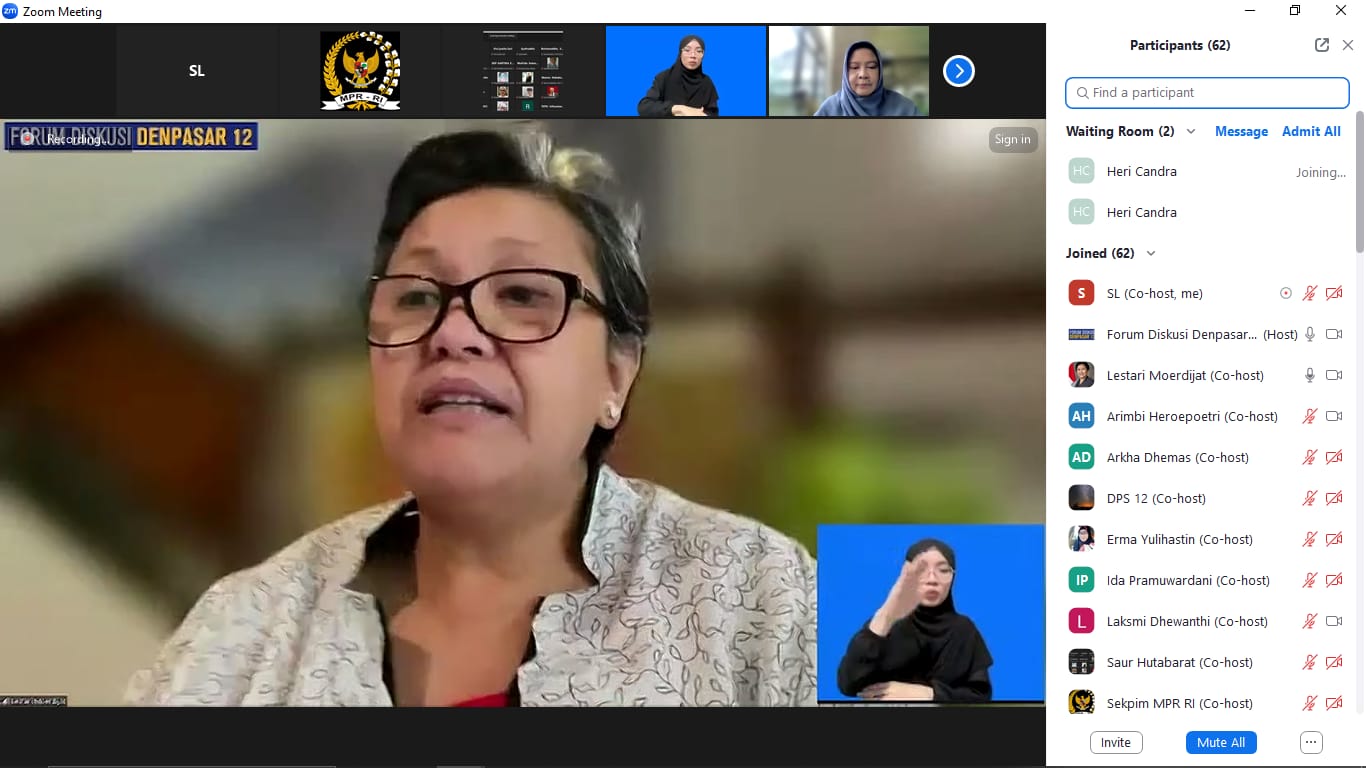 Wakil Ketua MPR RI, Lestari Moerdijat