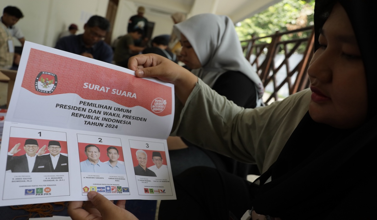 Surat Suara Pemilihan Presiden dan Wakil Presiden 2024