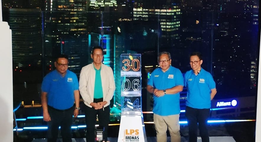 Kick off LPS Monas Half Marathon pada Rabu (28/2) di The Orient Hotel, Jakarta.