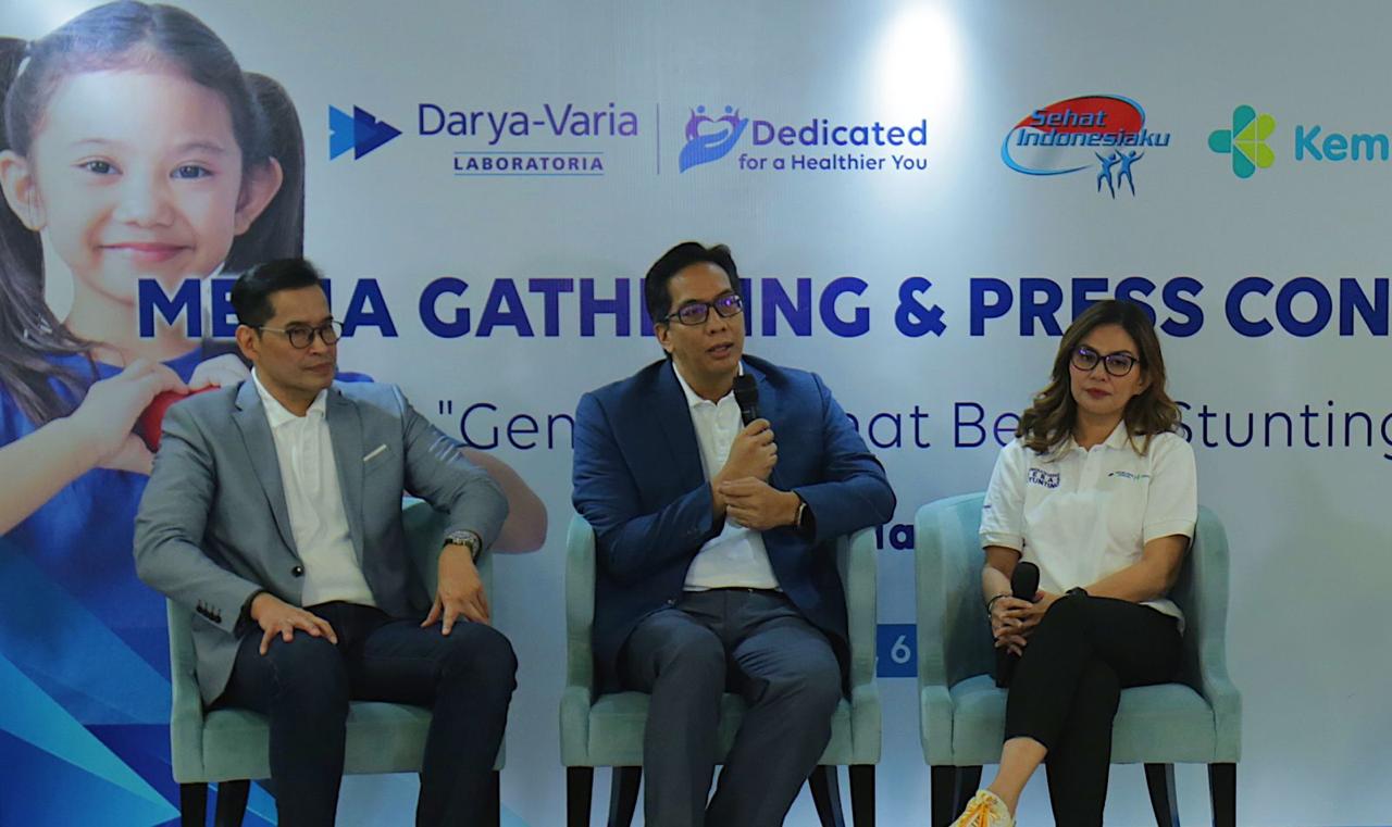 Media Gathering & Press Conference 'Generasi Sehat Bebas Stunting' yang digelar Darya-Varia di Jakarta, Selasa (6/2/2024).