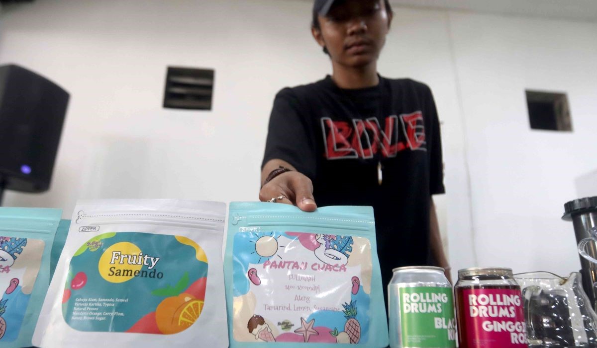 Festival Kopi Nusantara 2024, Hari kedua, di kompleks Media Group, Jakarta, Jumat (2/2/2024)