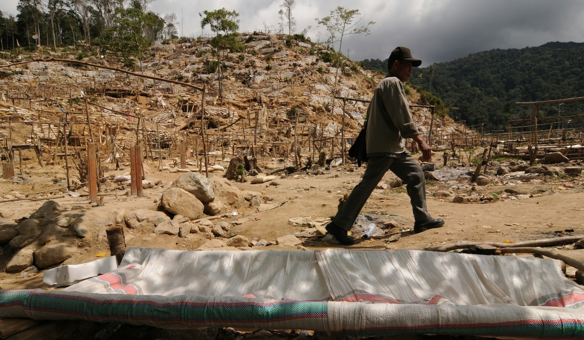 Ilustrasi: lokasi tambang emas ilegal di Taman Nasional Lore Lindu, Sulawesi Tengah