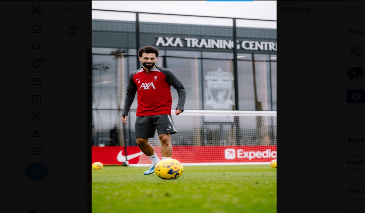 Penyerang Liverpool Mohamed Salah