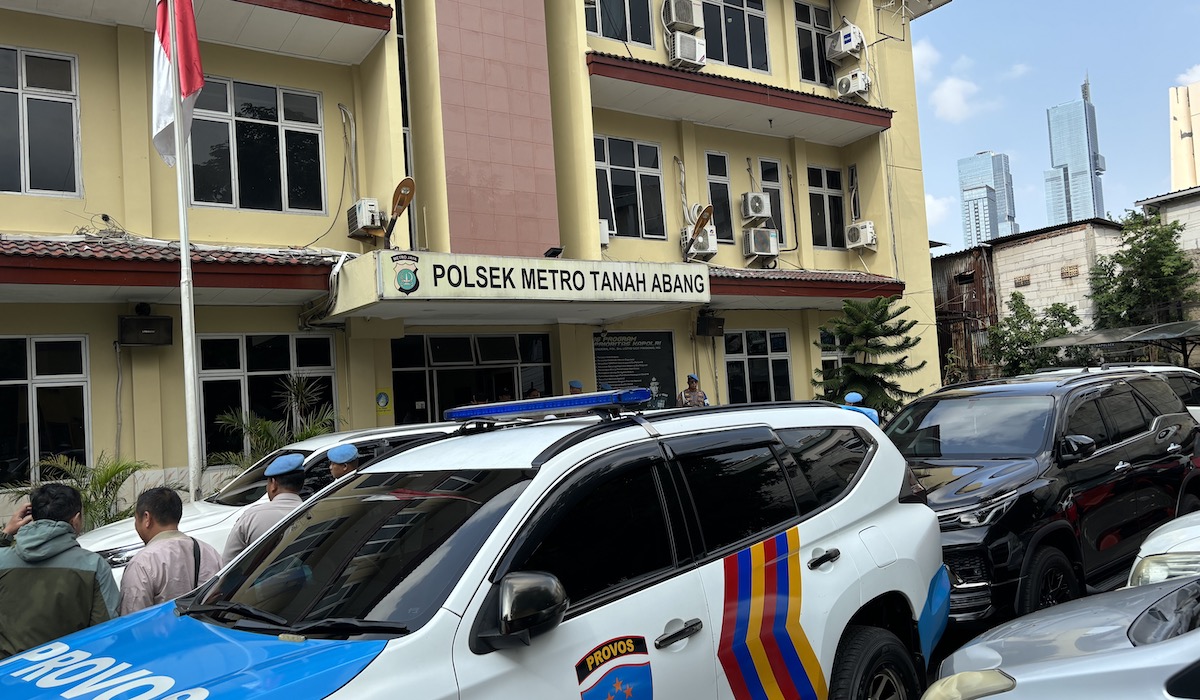 Gedung Polsek Metro Tanah Abang, Jakarta Pusat.