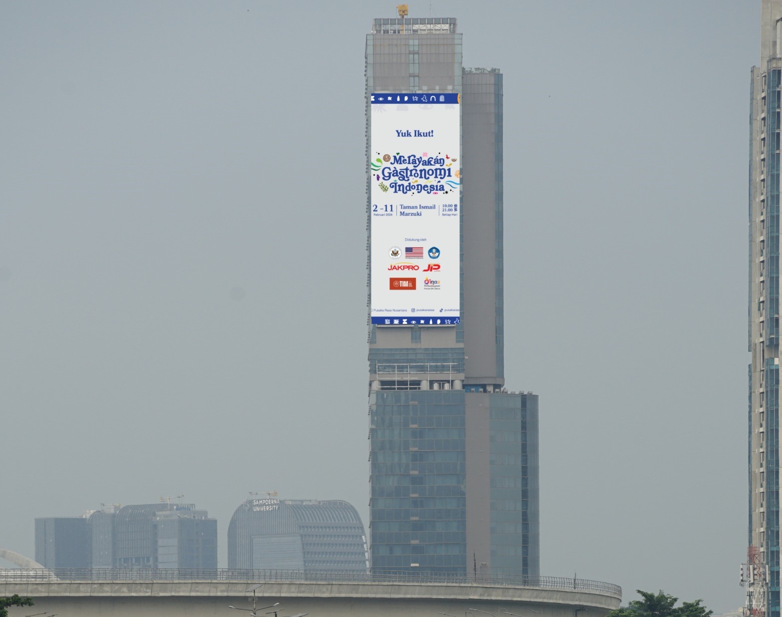 Salah satu bilboard Festival Gastronomi Indonesa