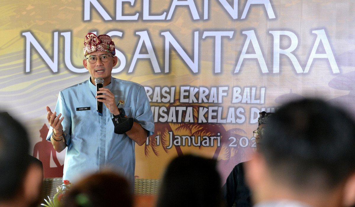 Menteri Pariwisata dan Ekonomi Kreatif (Menparekraf) Sandiaga Salahuddin Uno.