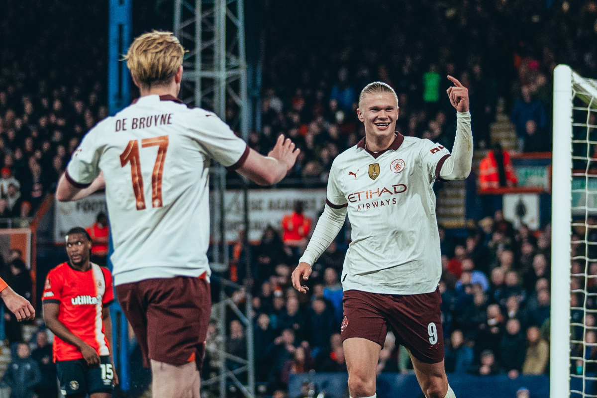 Striker Manchester City, Erling Haaland sangat diinginkan oleh Presiden FC Barcelona Joan Laporta untuk didatangkannya musim depan