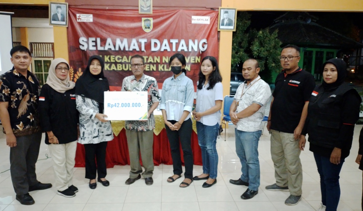 Pengawas Pemilu Desa Meninggal, BPJS Ketenagakerjaan Klaten Berikan Santunan Kematian Rp42 Juta.