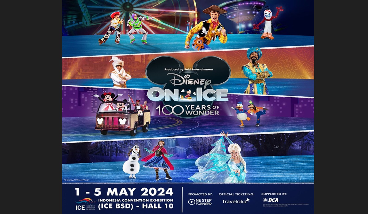 Poster acara Disney on Ice 100 Years of Wonder