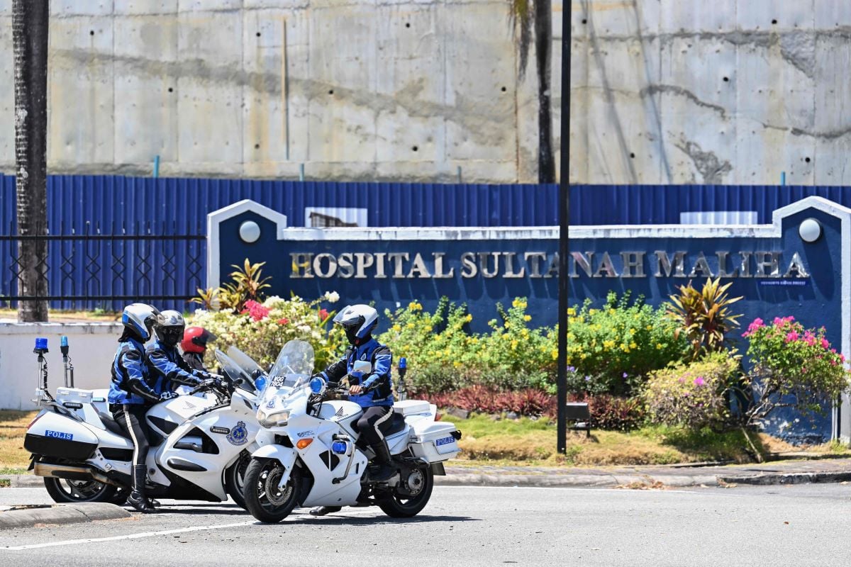 Rumah Sakit Sultanah Maliha, tempat Raja Harald dari Norwegia dirawat di Langkawi, Malaysia, Kamis (29/2).