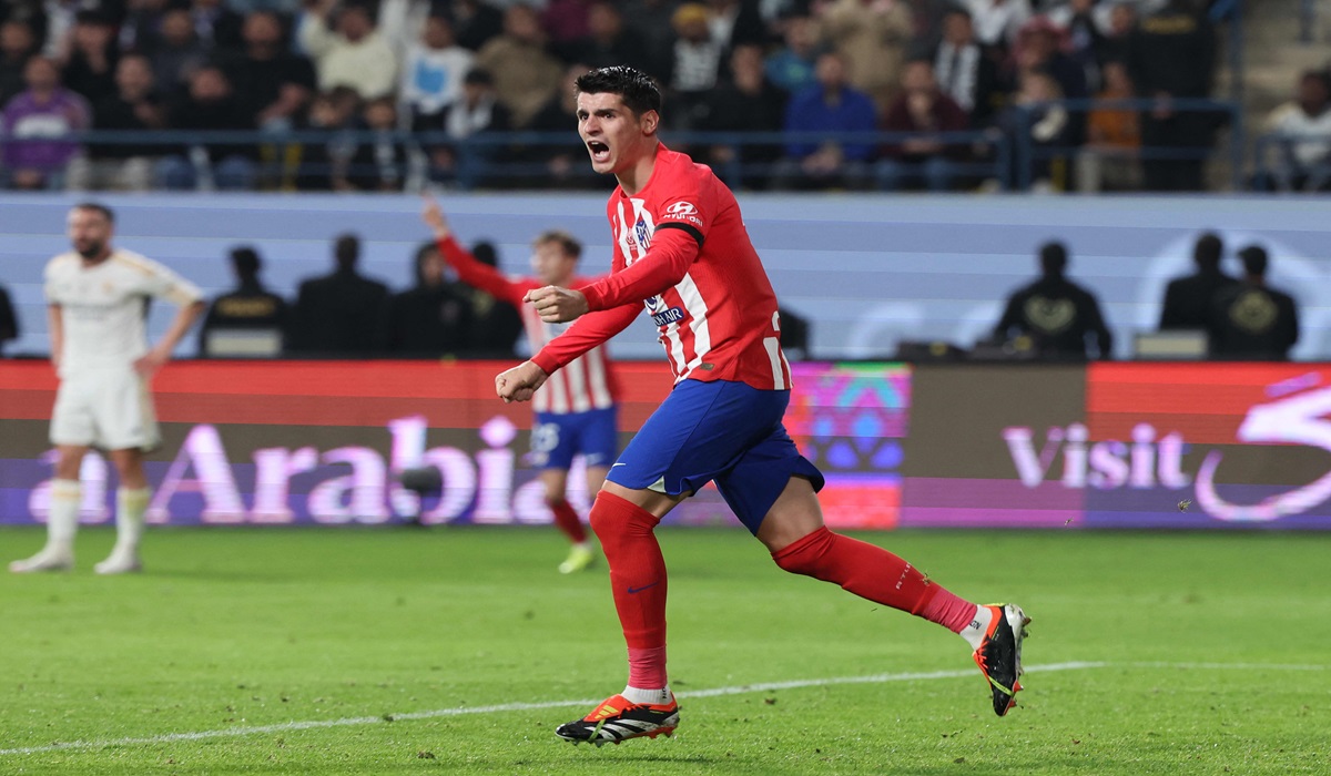 Penyerang Atletico Madrid Alvaro Morata