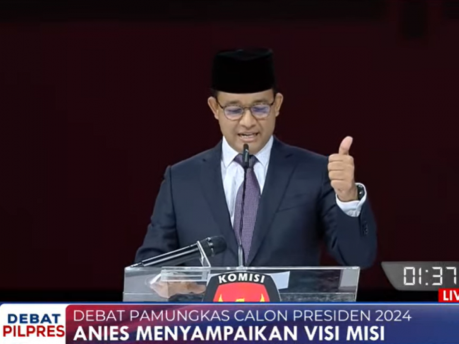 Calon presiden nomor urut 1 Anies Baswedan