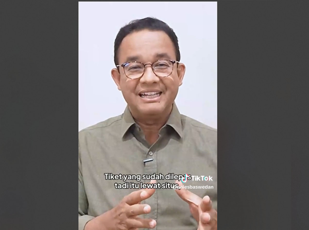 Capres nomor urut 1 Anies Baswedan mengaku terkejut penjualan 3,5 juta tiket kampanye akbar ludes.