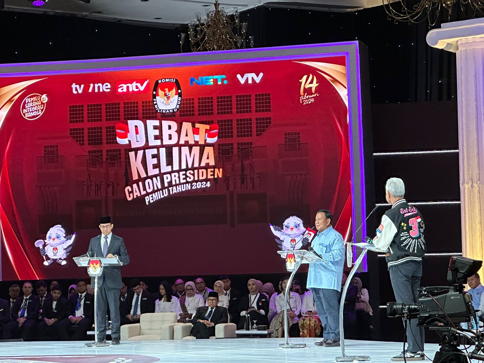 Kandidat capres ikuti debat capres kelima