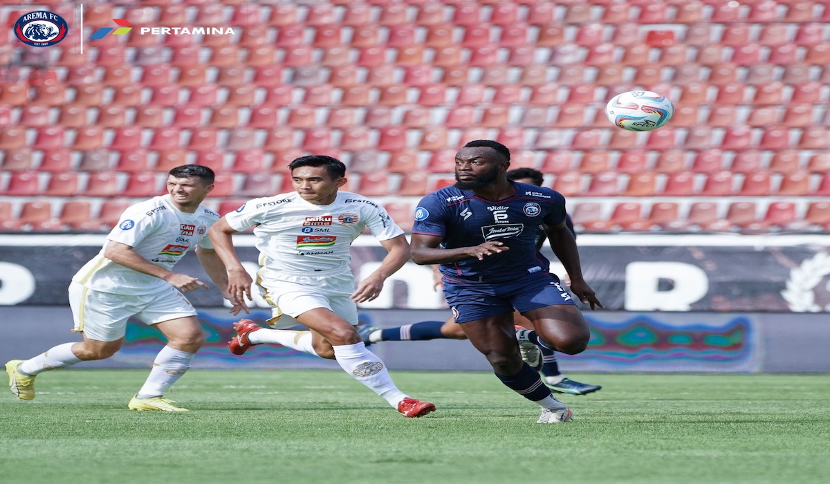 Laga Arema FC vs Persija Jakarta di Stadion Kapten i Wayan DIpta, Gianyar, Bali