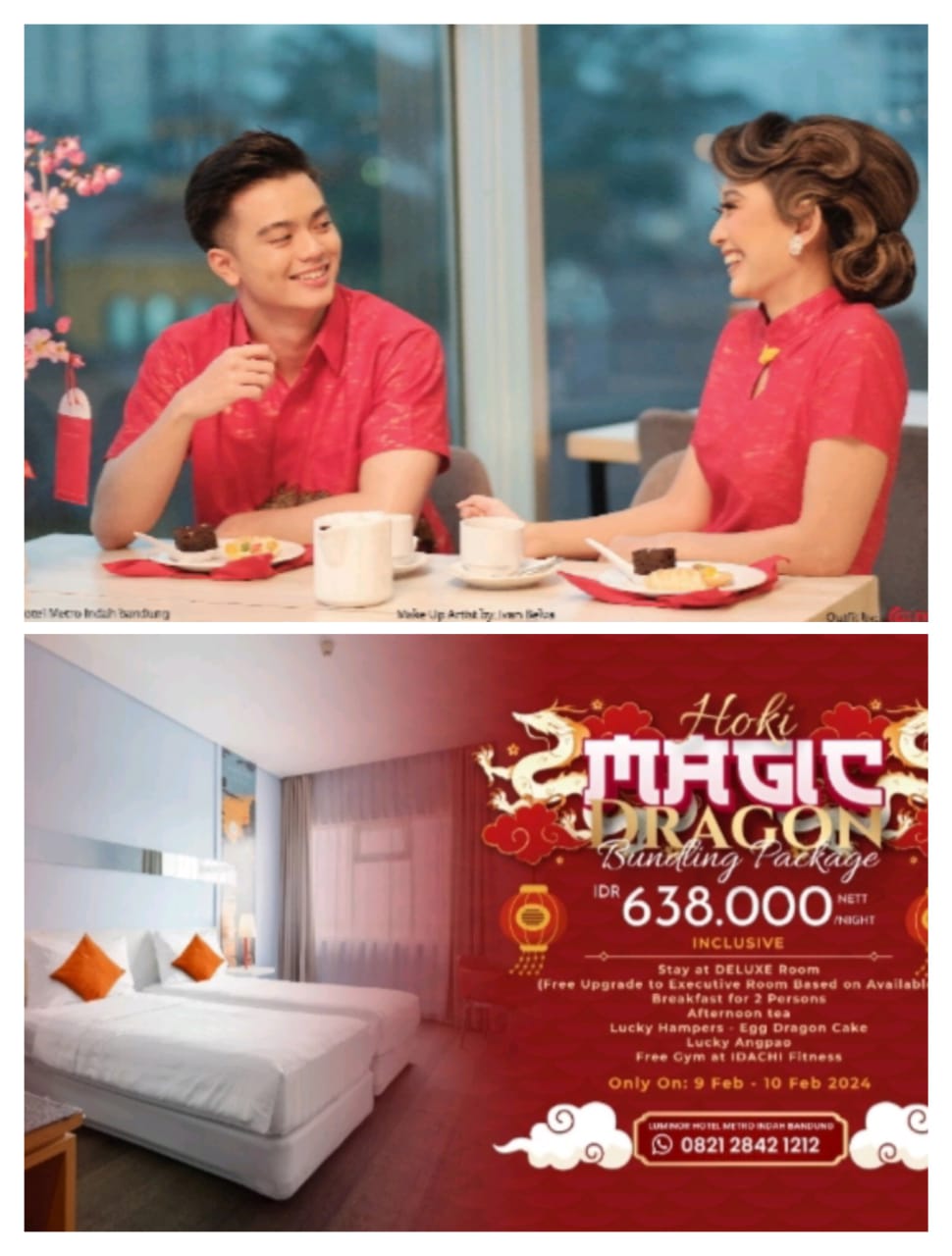 Luminor Hotel Metro Indah Bandung Siapkan Angpo Hoki di Tahun Naga Kayu