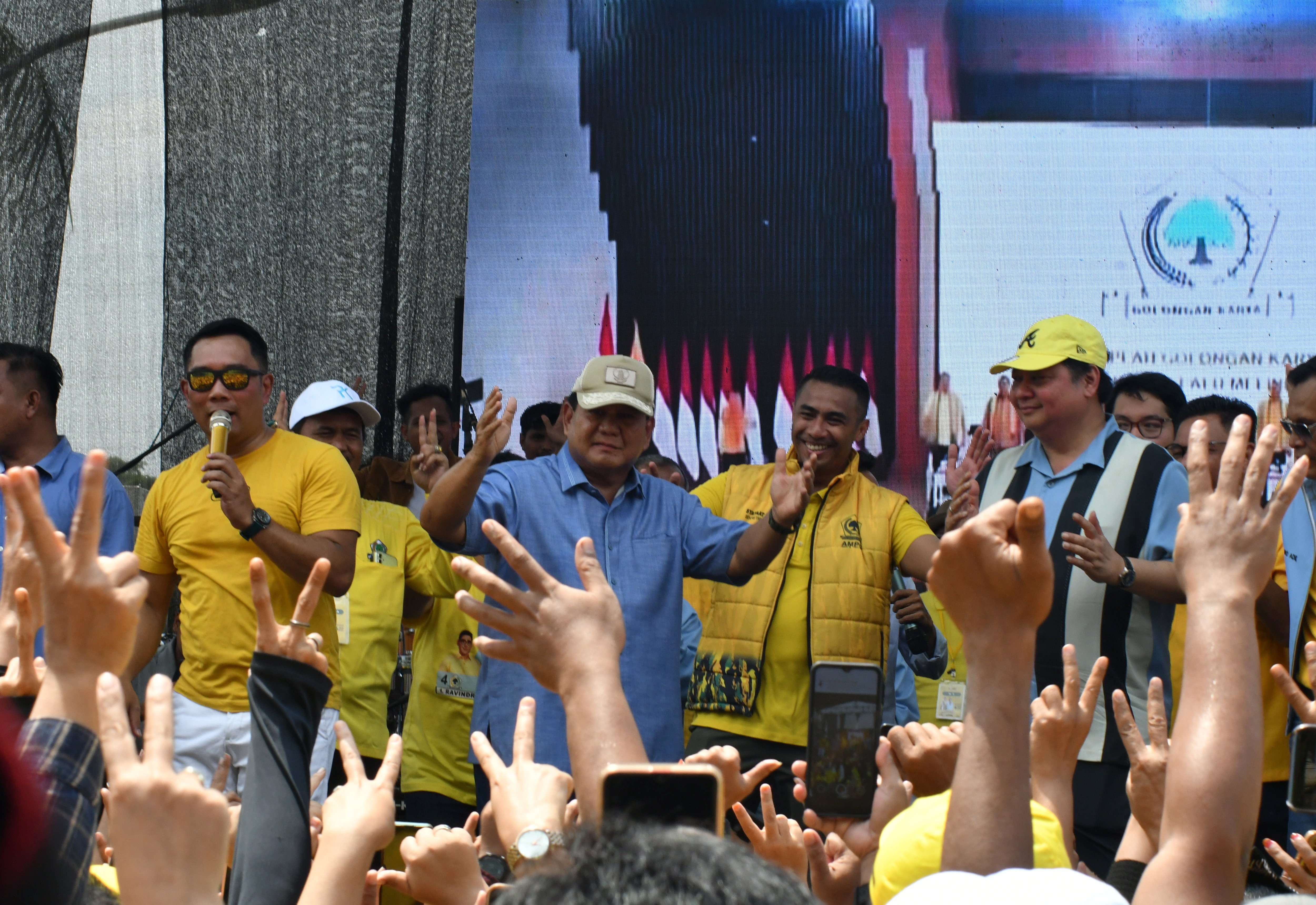Ridwan Kamil saat berkampanye bersama Prabowo