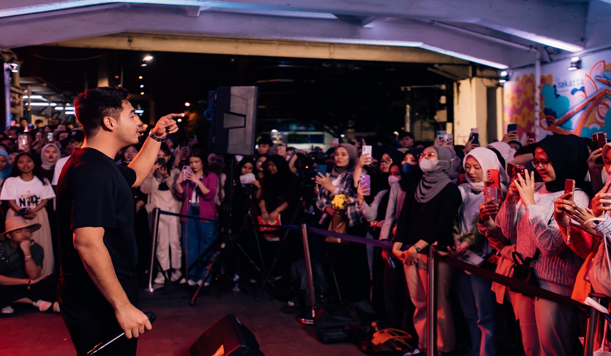 Penampilan Nadhif Basalamah di Terowongan Kendal, Dukuh Atas.