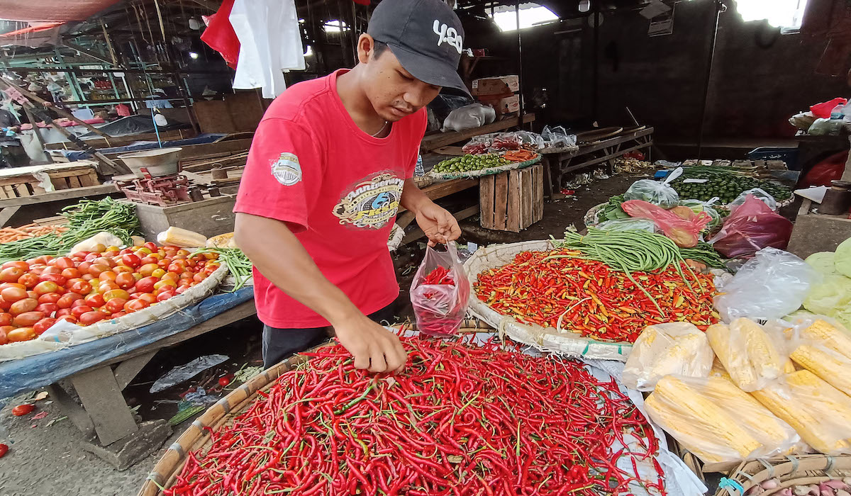 Harga cabai di Depok tembus Rp110 ribu