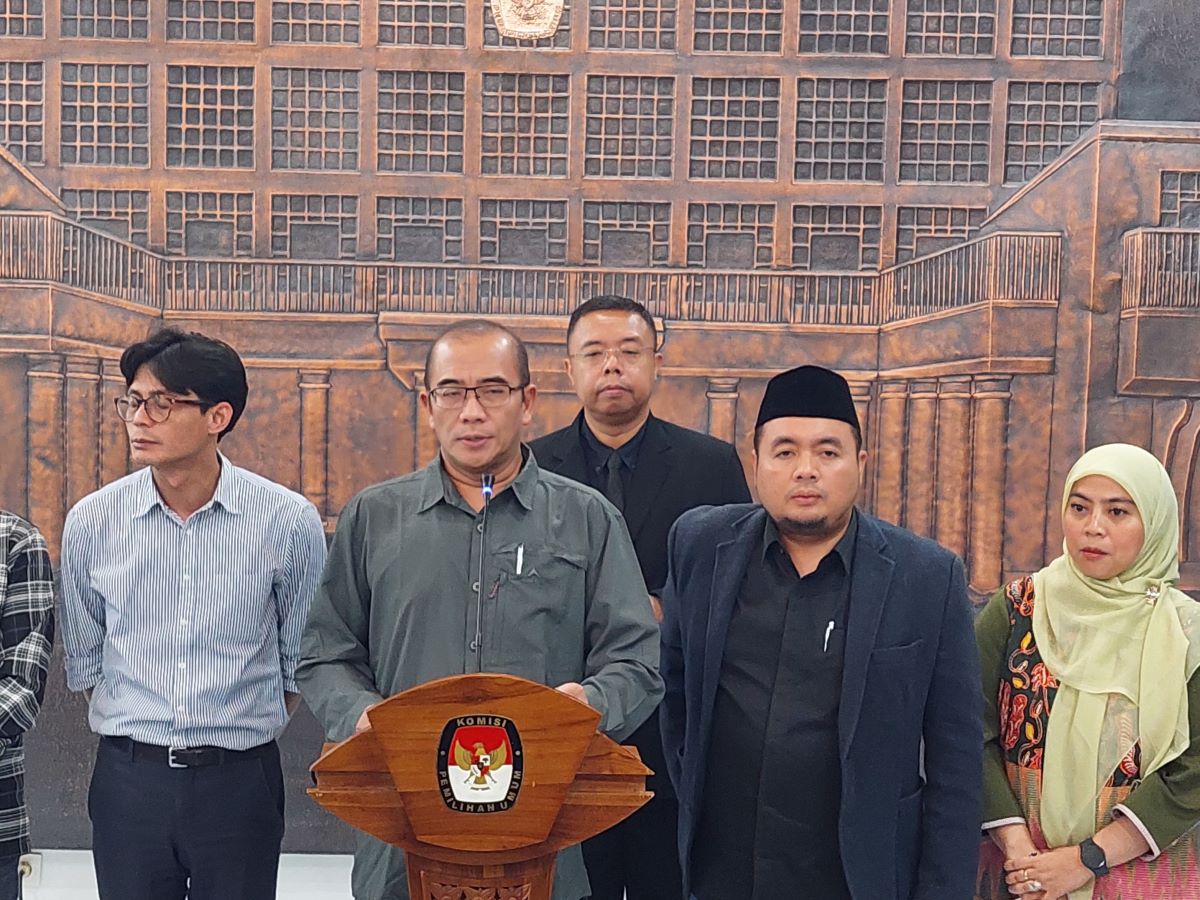 Jajaran pimpinan KPU.