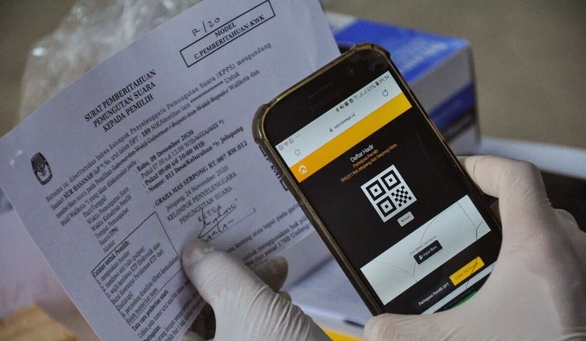 Ilustrasi Sistem Informasi Rekapitulasi (SIREKAP) dalam perhitungan hasil Pemilu.