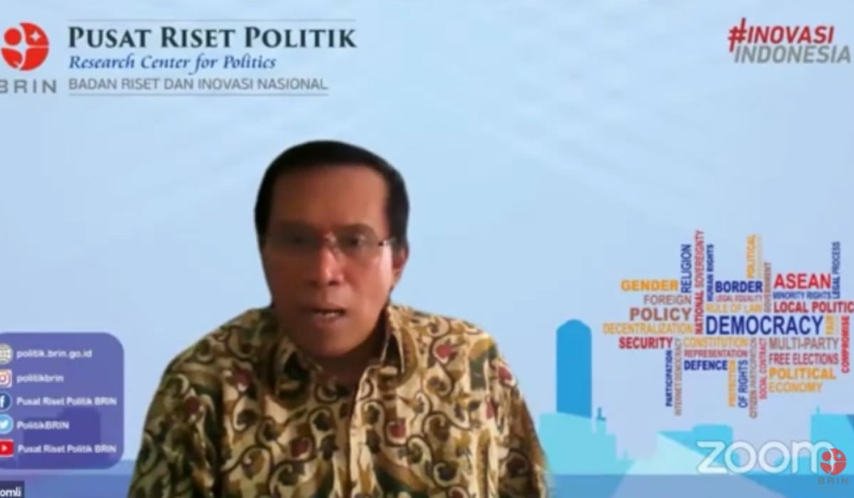 PENELITI Senior Pusat Riset Politik Badan Riset dan Inovasi Nasional (BRIN) Lili Romli.