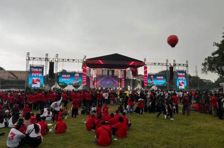 Suasana di area Benteng Vastenburg, Surakarta, Jawa Tengah, Sabtu (10/2).