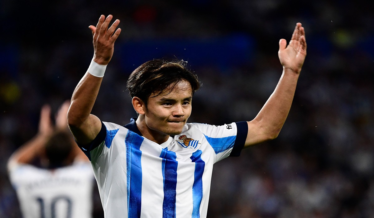 Gelandang Real Sociedad Takefusa Kubo