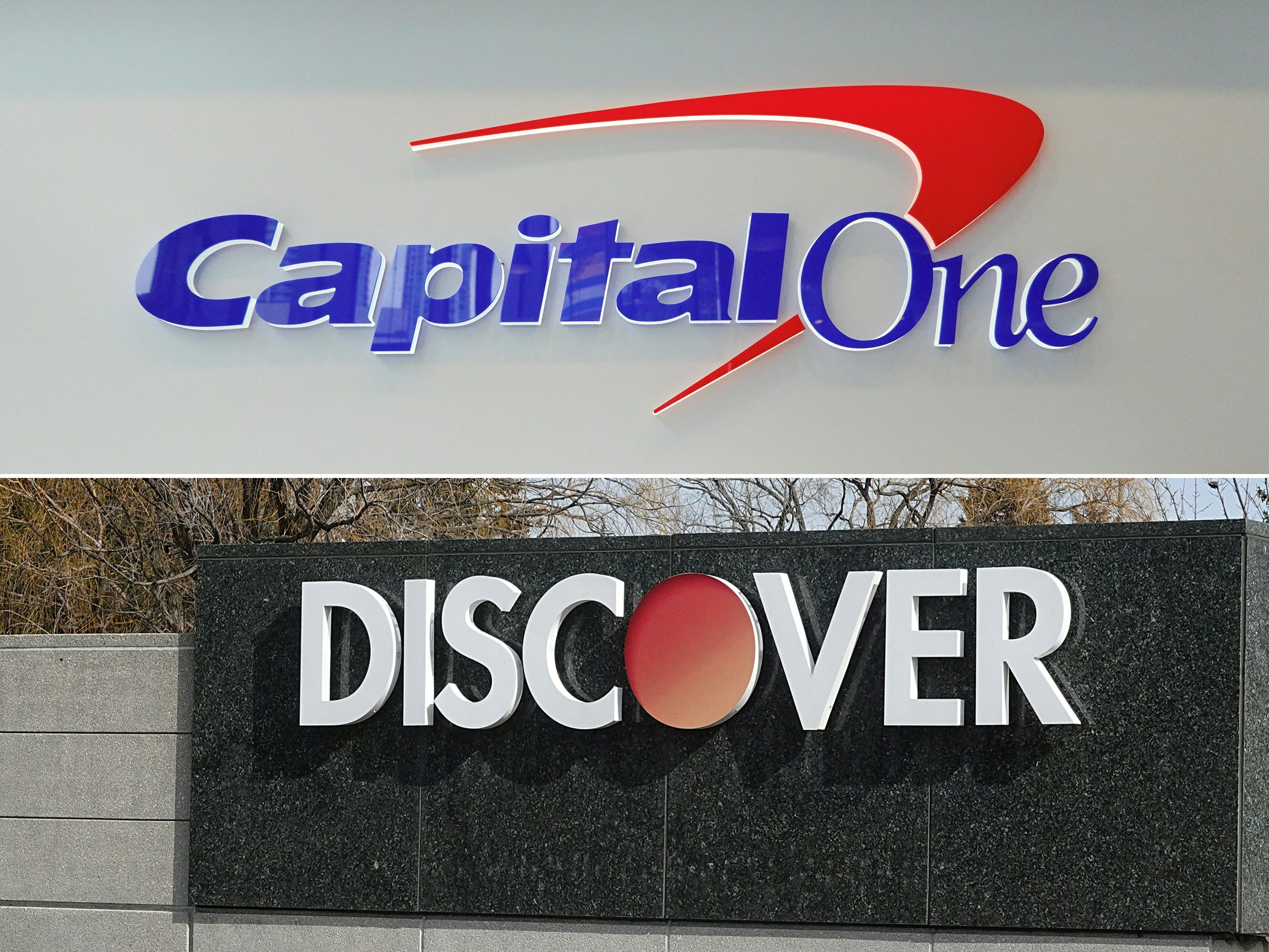 Logo Capital One dan Discover