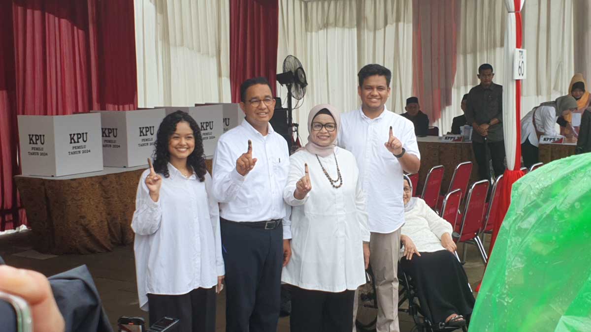 Capres Anies Baswedan hanya membutuhkan waktu 19 menit saja untuk tuntas menggunakan hak suaranya di Pemilihan Umum (Pemilu) 2024. 