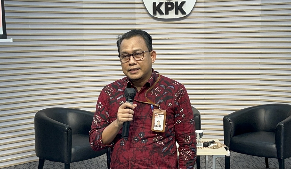 Juru Bicara Bidang Penindakan KPK Ali Fikri di Gedung Merah Putih KPK, Jakarta Selatan, Selasa, 5 Maret 2024.