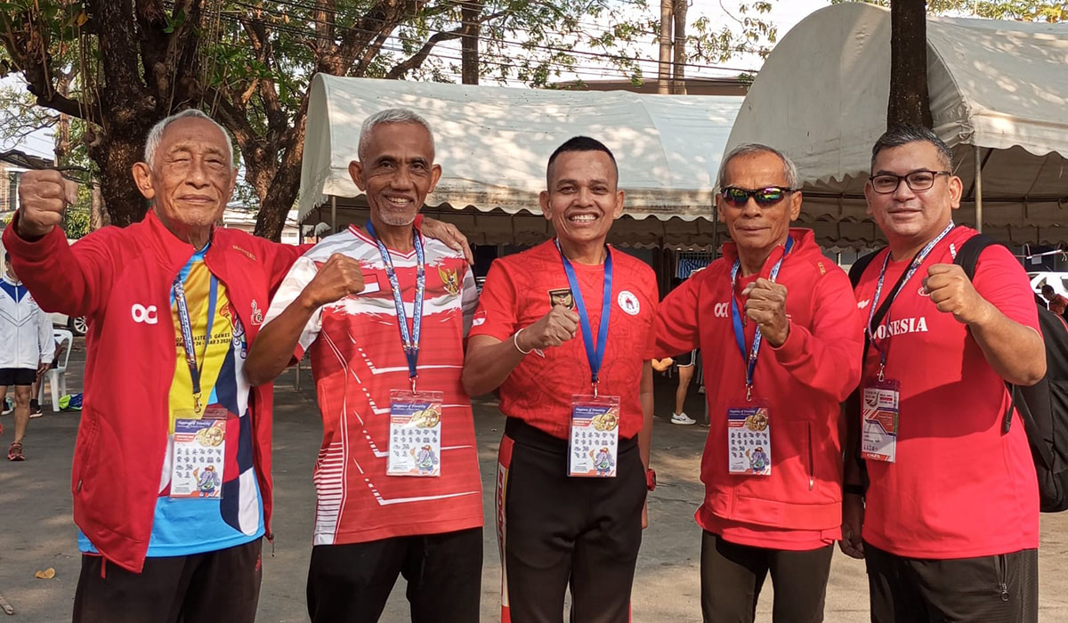 Timnas PAMI Indonesia di The 4th Thailand Open Masters Games (TOMG) 2024.