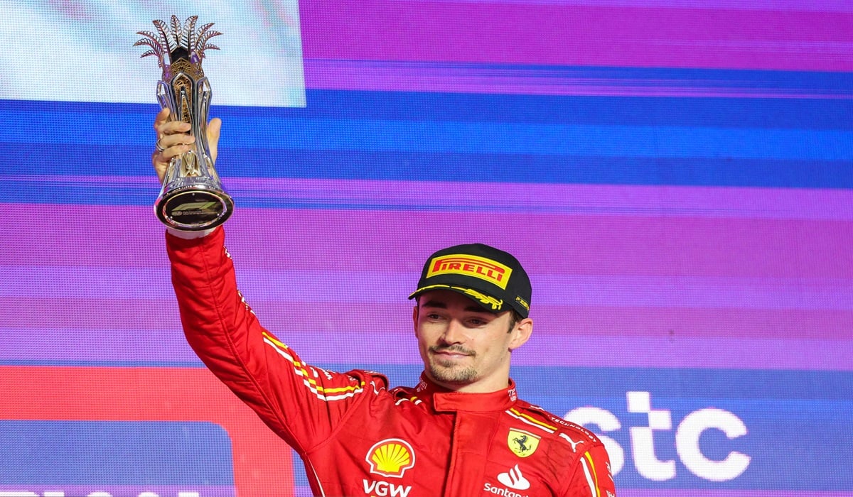 Pembalap Ferrari Charles Leclerc